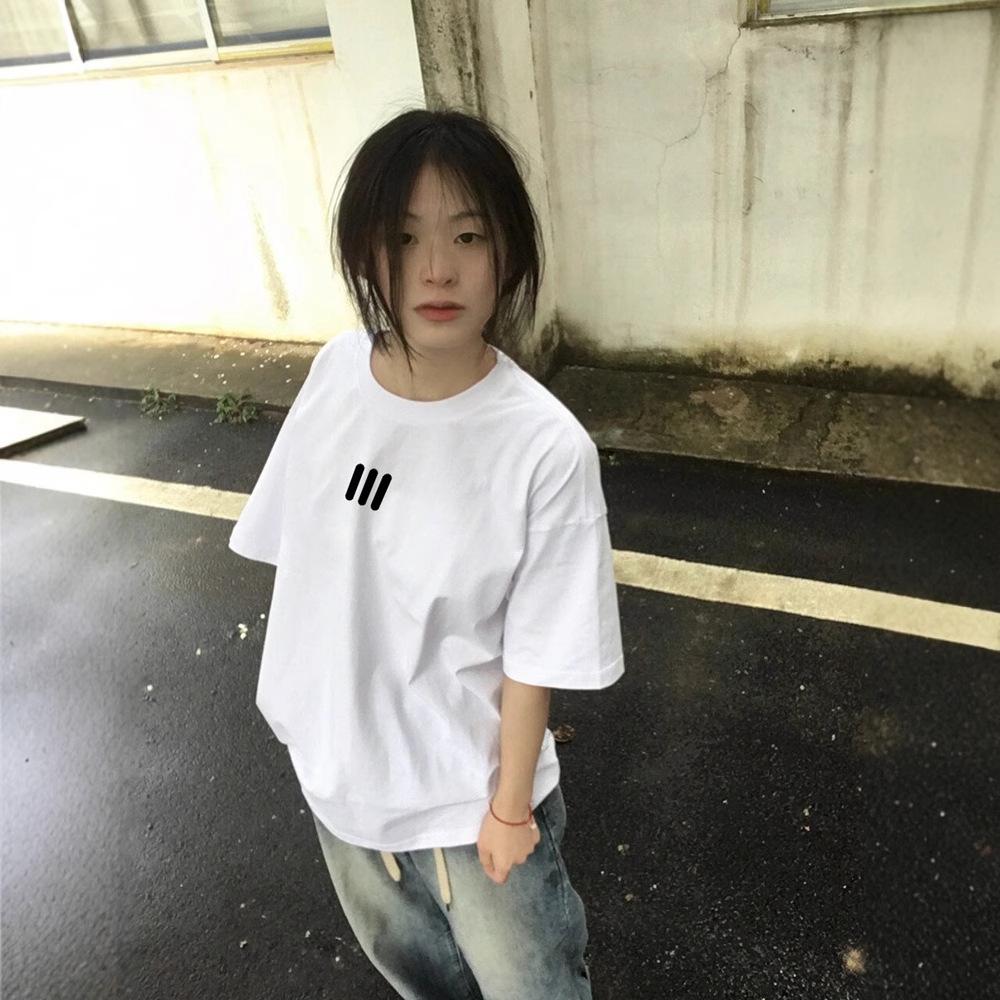 Pure cotton American trendy brand small front shoulder short-sleeved t-shirt women s summer design oversize half-sleeved top S
Pure cotton American trendy brand small front shoulder short-sleeved t-shirt women s summer design oversize half-sleeved top S