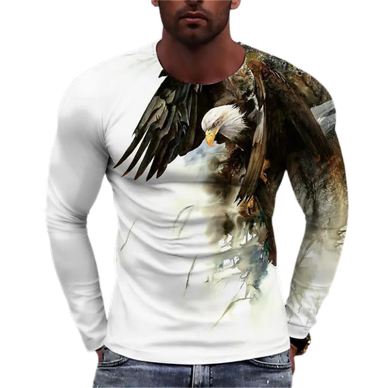 Eagle Hand-painted Pattern 3D Digital Printed Men s Fashion Trend Round Neck Long Sleeved T-shirt 5XL дубильная кора
Eagle Hand-painted Pattern 3D Digital Printed Men s Fashion Trend Round Neck Long Sleeved T-shirt 5XL дубильная кора