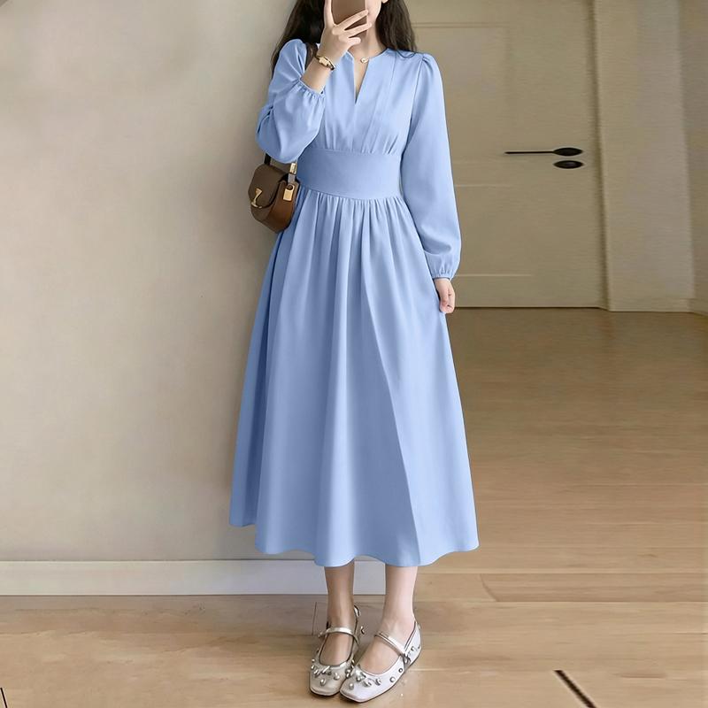 ZANZEA Женское повседневное платье с V-образным вырезом, рукавами 3/4, однотонное, свободного кроя, длинное M
ZANZEA Женское повседневное платье с V-образным вырезом, рукавами 3/4, однотонное, свободного кроя, длинное M