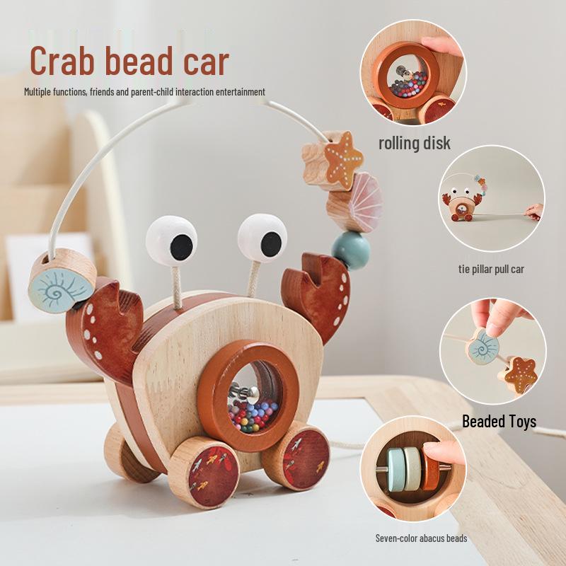 New Baby Crab Bead Maze Pull-Along Wooden Car - Children s Educational Toy for Shape Recognition
New Baby Crab Bead Maze Pull-Along Wooden Car - Children s Educational Toy for Shape Recognition