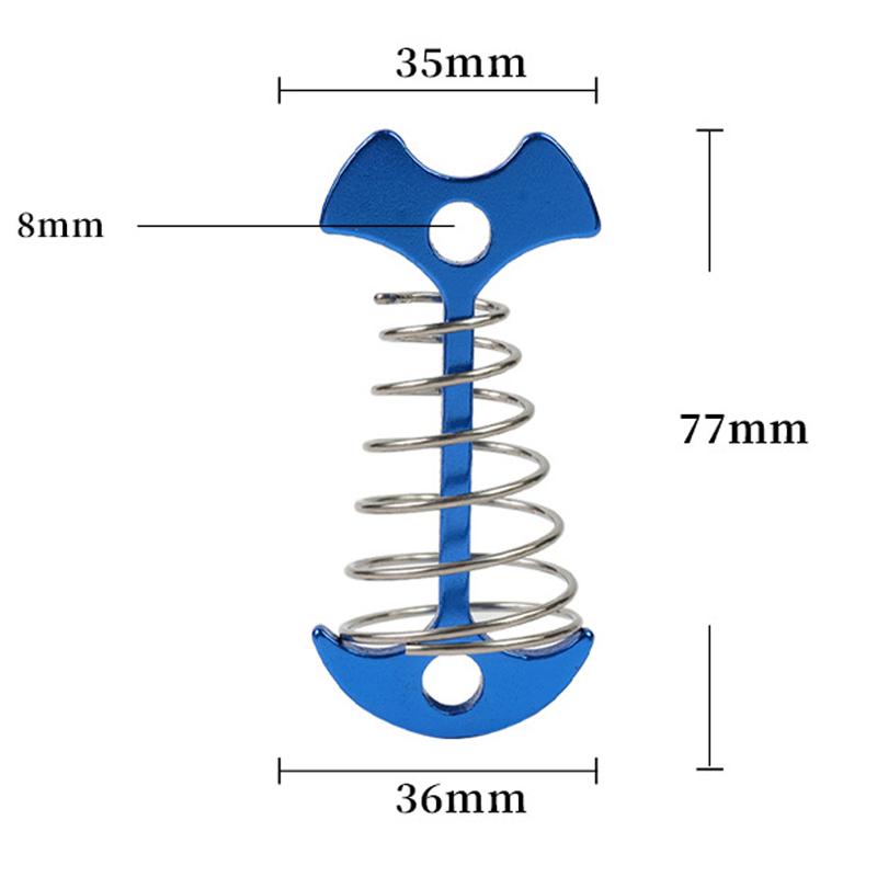 AOTU AT6546 Aluminum Alloy+Stainless Steel Tent Nail Fishbone Spring Stake Deck Anchor Peg Wind Rope Buckle Black
AOTU AT6546 Aluminum Alloy+Stainless Steel Tent Nail Fishbone Spring Stake Deck Anchor Peg Wind Rope Buckle Black