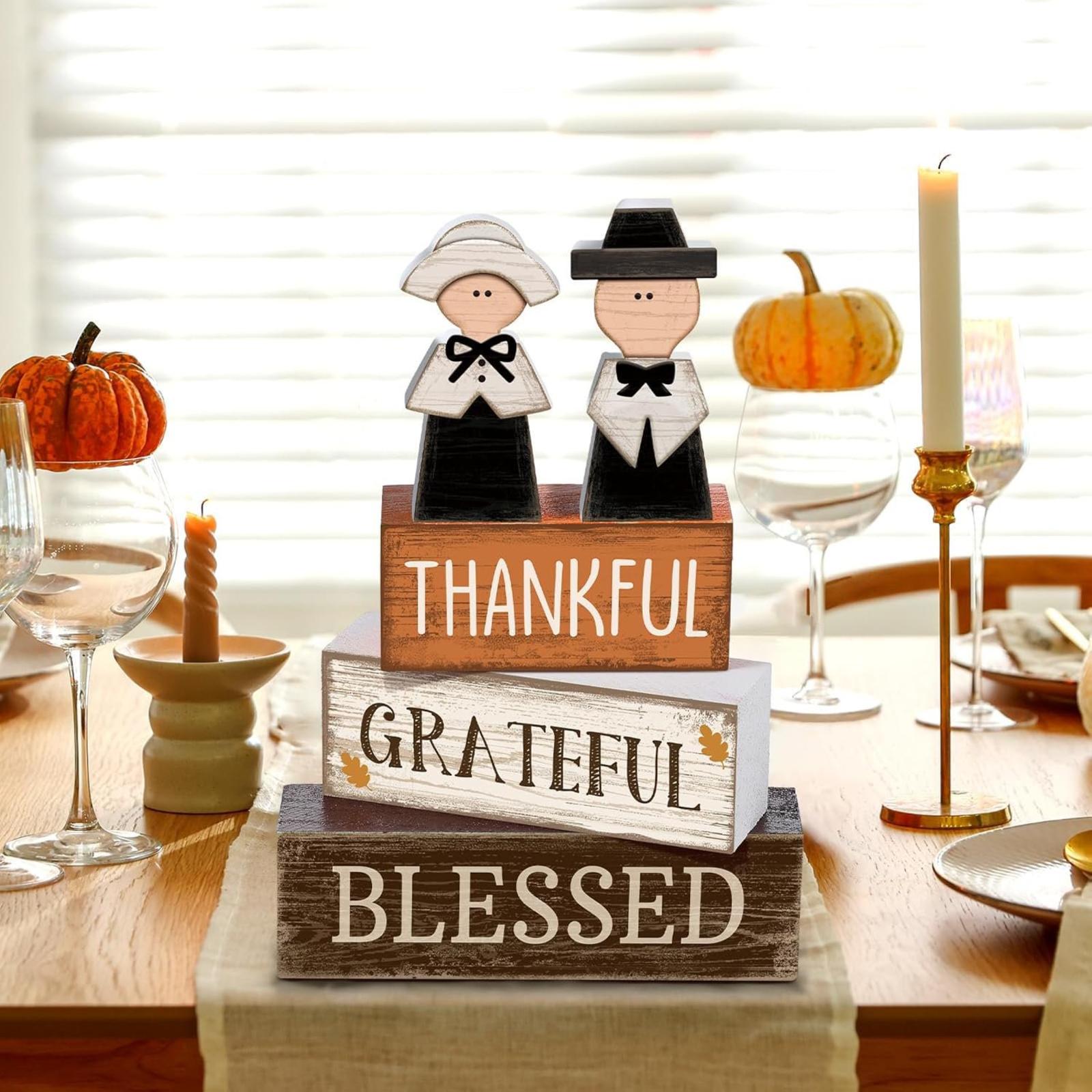 Thanksgiving Wooden Desktop Ornaments, Scene Decorations, Props, And Decorations One Size
Thanksgiving Wooden Desktop Ornaments, Scene Decorations, Props, And Decorations One Size