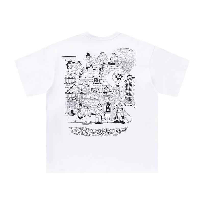 Carhartt 2025 Summer New Men s and Women s Cotton Loose Round Neck New Funny Little Character Pattern Print T-shirt XL білий
Carhartt 2025 Summer New Men s and Women s Cotton Loose Round Neck New Funny Little Character Pattern Print T-shirt XL білий