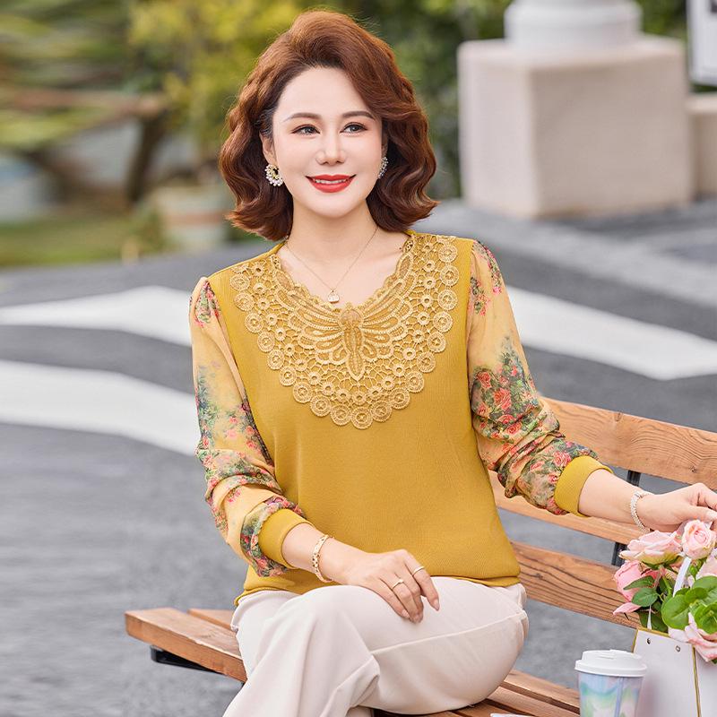 Elegant Mother s Day Knit Cardigan - Ice Silk T-shirt for Stylish Middle-Aged Women 2XL (57-63 kg) жовтий
Elegant Mother s Day Knit Cardigan - Ice Silk T-shirt for Stylish Middle-Aged Women 2XL (57-63 kg) жовтий