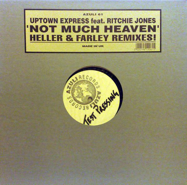 12inch Record RICHIE JONES, UPTOWN EXPRESS - Not Much Heaven (Heller & Farley Re AZNY61 Azuli Records 1997 UK Dance & Electronica Used
12inch Record RICHIE JONES, UPTOWN EXPRESS - Not Much Heaven (Heller & Farley Re AZNY61 Azuli Records 1997 UK Dance & Electronica Used