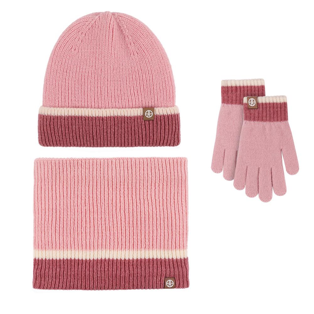 Children s Color Block Knit Hat, Scarf & Gloves Set with Ear Protection - Winter Warm Wool Accessories One Size розовый
Children s Color Block Knit Hat, Scarf & Gloves Set with Ear Protection - Winter Warm Wool Accessories One Size розовый