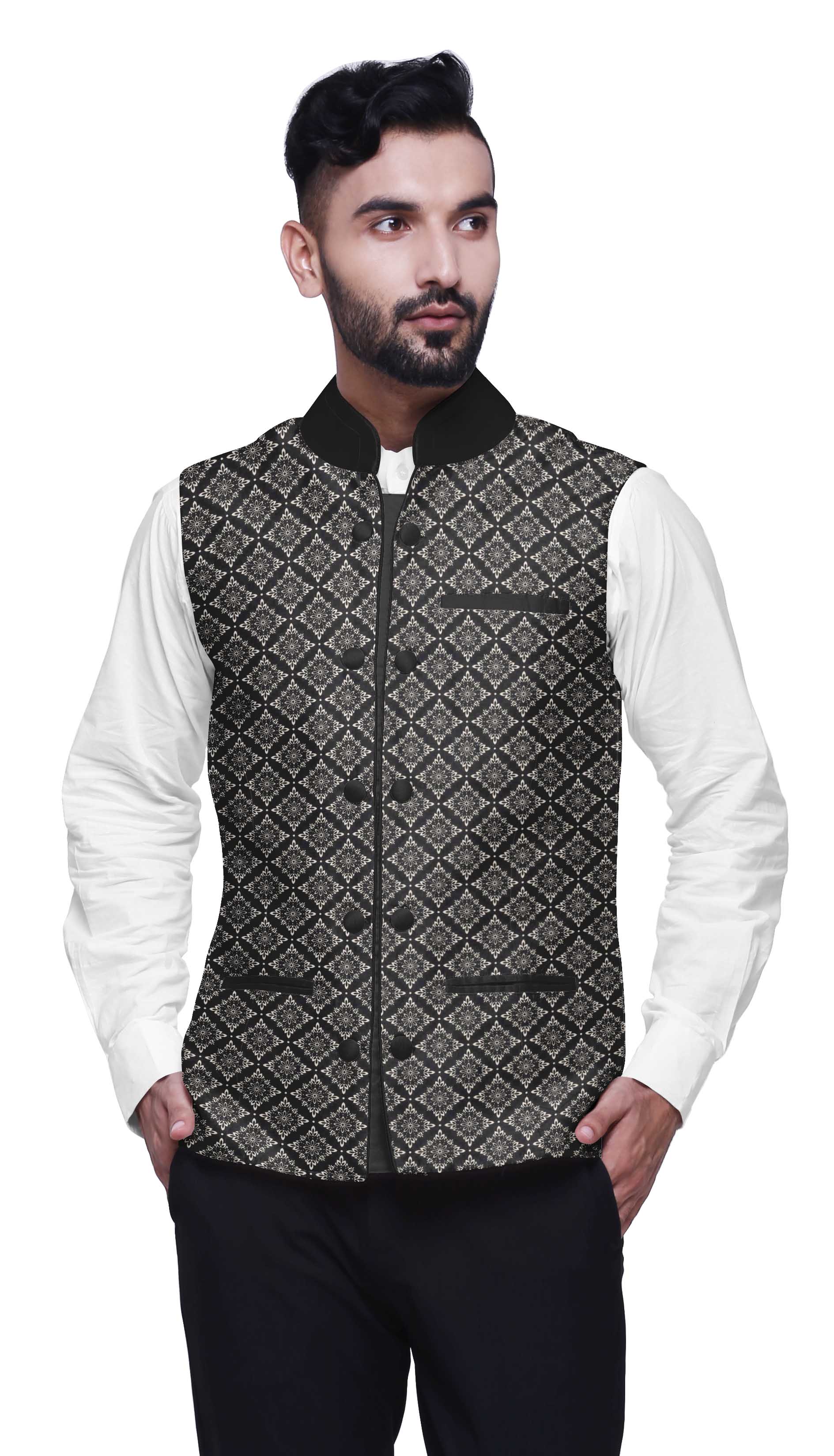 Atasi Artistic Printed Wedding Jackets For Men Nehru Jacket Waist Coat For Wedding & Festive Large чёрный
Atasi Artistic Printed Wedding Jackets For Men Nehru Jacket Waist Coat For Wedding & Festive Large чёрный