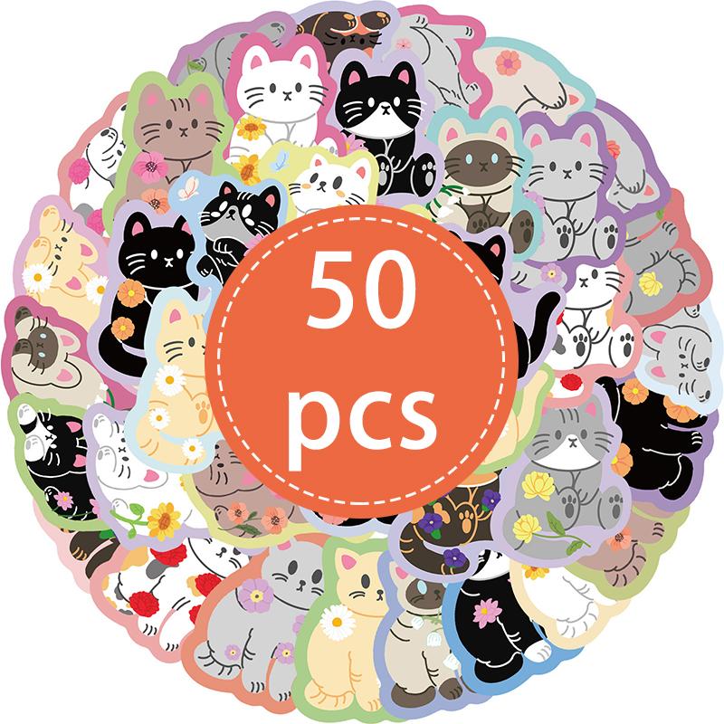 50 шт. Милые наклейки с котиками, Цветные мультяшные наклейки с котиками, Каваий, Водонепроницаемые виниловые наклейки для бутылок с водой, ноутбука, багажа, компьютера
50 шт. Милые наклейки с котиками, Цветные мультяшные наклейки с котиками, Каваий, Водонепроницаемые виниловые наклейки для бутылок с водой, ноутбука, багажа, компьютера