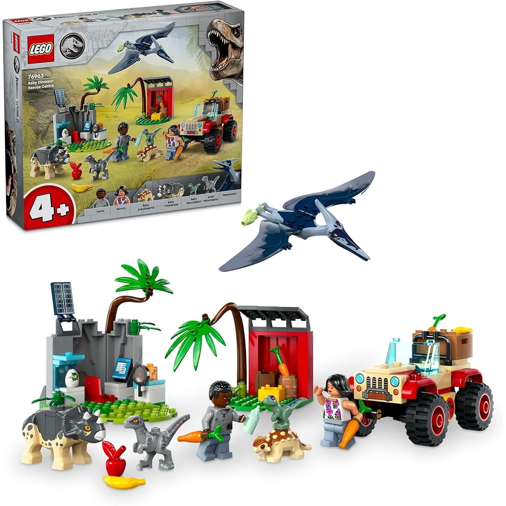 LEGO Jurassic World Baby Dinosaur Rescue Center Toy Building Blocks Educational Gift for Kids Ages 4-6
LEGO Jurassic World Baby Dinosaur Rescue Center Toy Building Blocks Educational Gift for Kids Ages 4-6