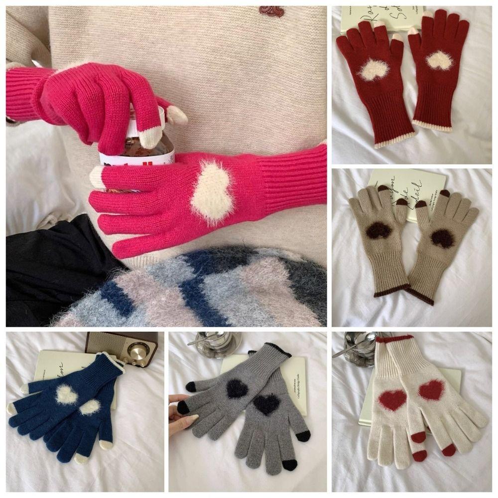 Touchscreen Love Heart Gloves Warm Cycling Gloves Ins Women Knitted Gloves Autumn/Winter чорний
Touchscreen Love Heart Gloves Warm Cycling Gloves Ins Women Knitted Gloves Autumn/Winter чорний