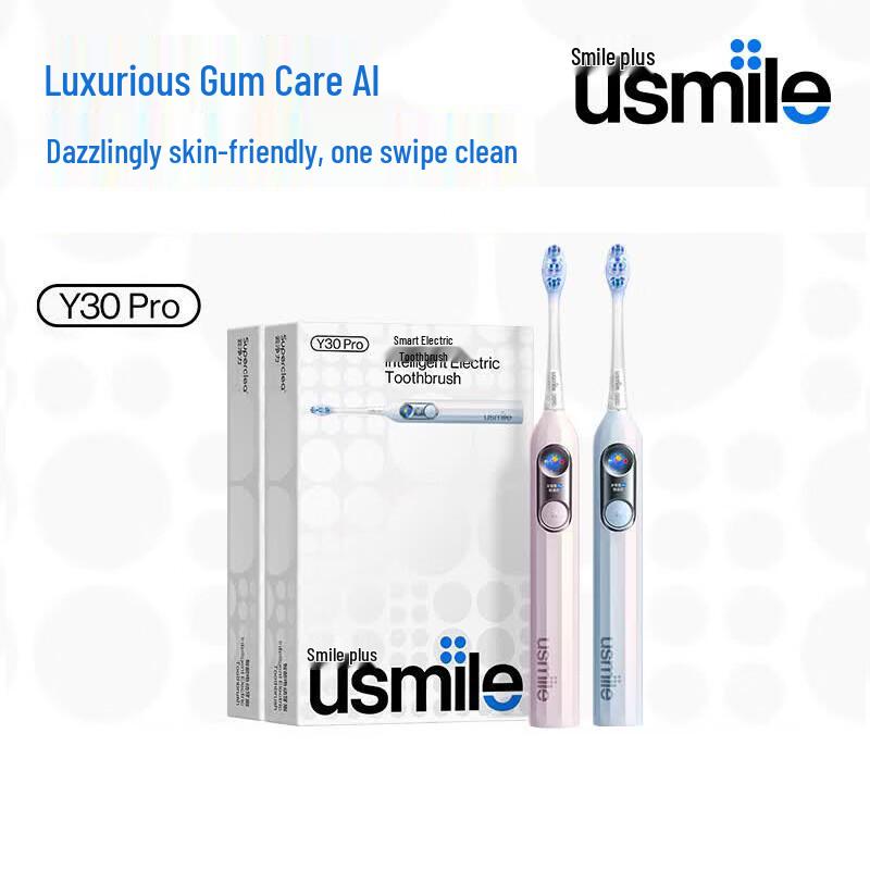 usmile Y30PRO Smart AI Sonic Electric Toothbrush Couple Pack (Aurora Blue + Fantasy Pink) CN plug (adapter included)
usmile Y30PRO Smart AI Sonic Electric Toothbrush Couple Pack (Aurora Blue + Fantasy Pink) CN plug (adapter included)