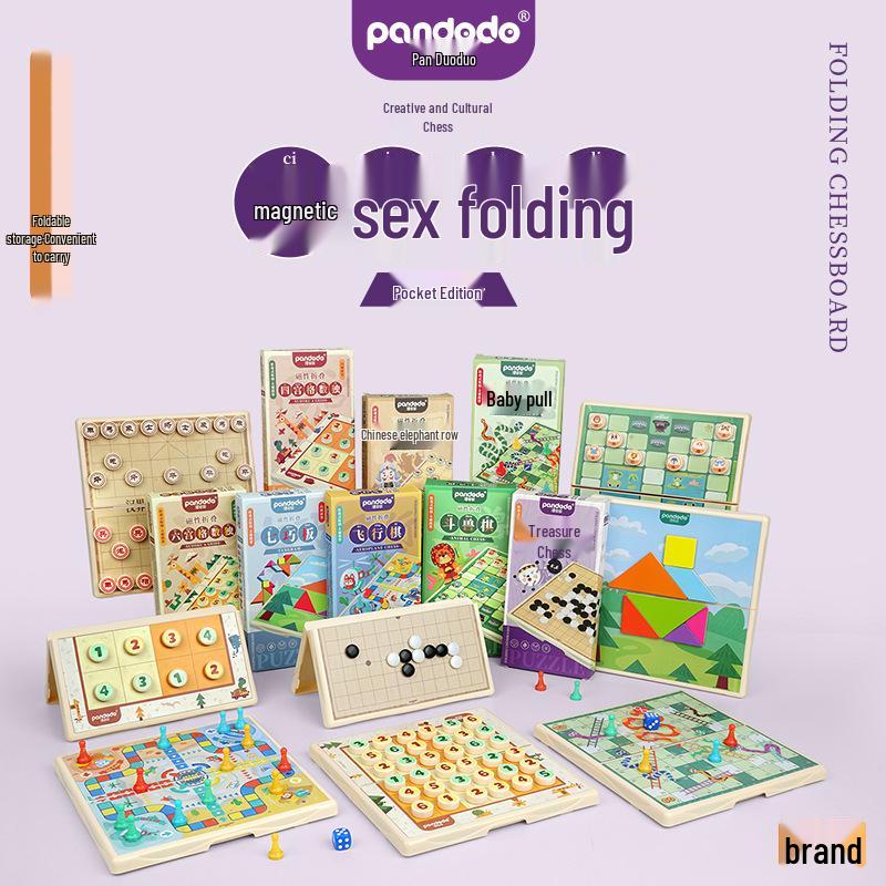 Pan Duoduo Magnetic Tic-Tac-Toe Puzzle Game - Folding Chess & Educational Storage Box for Kids
Pan Duoduo Magnetic Tic-Tac-Toe Puzzle Game - Folding Chess & Educational Storage Box for Kids