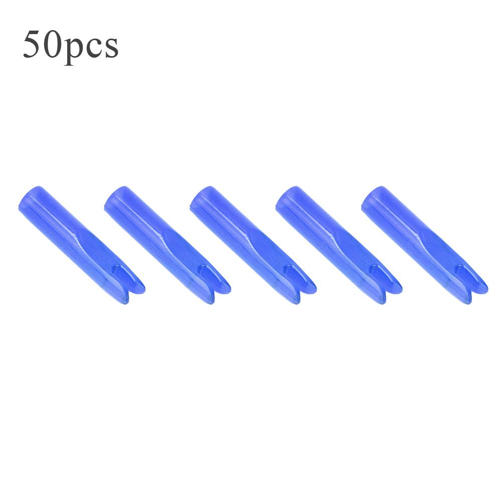 50Pcs Portable Plastic Bow Arrow Nock Insert Tail Archery Accessory for 6mm Shaftmentblue
50Pcs Portable Plastic Bow Arrow Nock Insert Tail Archery Accessory for 6mm Shaftmentblue