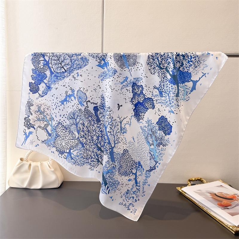 Silk Square Scarf Women Luxury Floral Print Soft Satin Kerchief Neckerchief Head Hijab Lady Headband Foulard Tie Bag Ribbon 70x70cm
Silk Square Scarf Women Luxury Floral Print Soft Satin Kerchief Neckerchief Head Hijab Lady Headband Foulard Tie Bag Ribbon 70x70cm