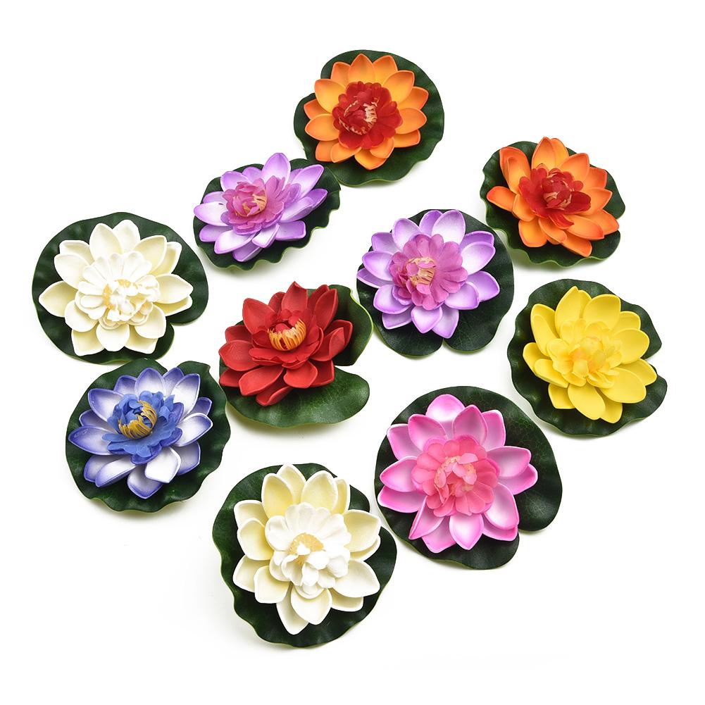 10Pcs Colorful Artificial Floating Water Lily Simulation EVA Lotus-Leaf Flowers Water Lily Pond Plants For Gardens Home Fish Tan
10Pcs Colorful Artificial Floating Water Lily Simulation EVA Lotus-Leaf Flowers Water Lily Pond Plants For Gardens Home Fish Tan