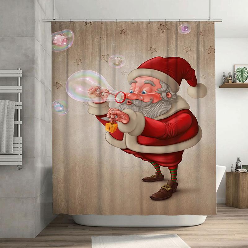 Tuniu Festive Santa Claus Shower Curtain Christmas Bathroom Decor Fun Holiday Gift Charming Waterproof Fabric Art W60H190(CM)-1 Pcs
Tuniu Festive Santa Claus Shower Curtain Christmas Bathroom Decor Fun Holiday Gift Charming Waterproof Fabric Art W60H190(CM)-1 Pcs