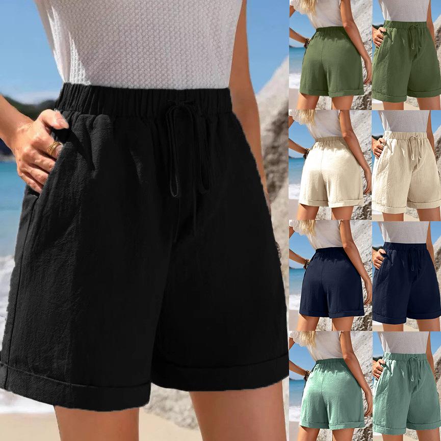 Women s shorts Solid color loose pocket elastic waist drawstring shorts XXXL темно-синього кольору
Women s shorts Solid color loose pocket elastic waist drawstring shorts XXXL темно-синього кольору