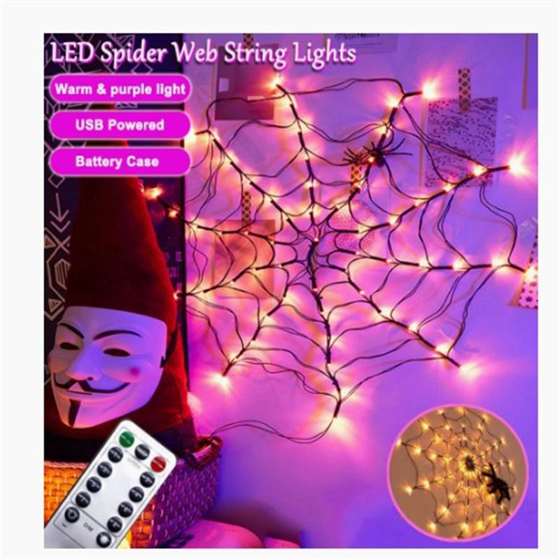 Halloween Led Cobweb Decorative Lamp 8 Modes String Lights With Remote Control For Bedroom Living
Halloween Led Cobweb Decorative Lamp 8 Modes String Lights With Remote Control For Bedroom Living