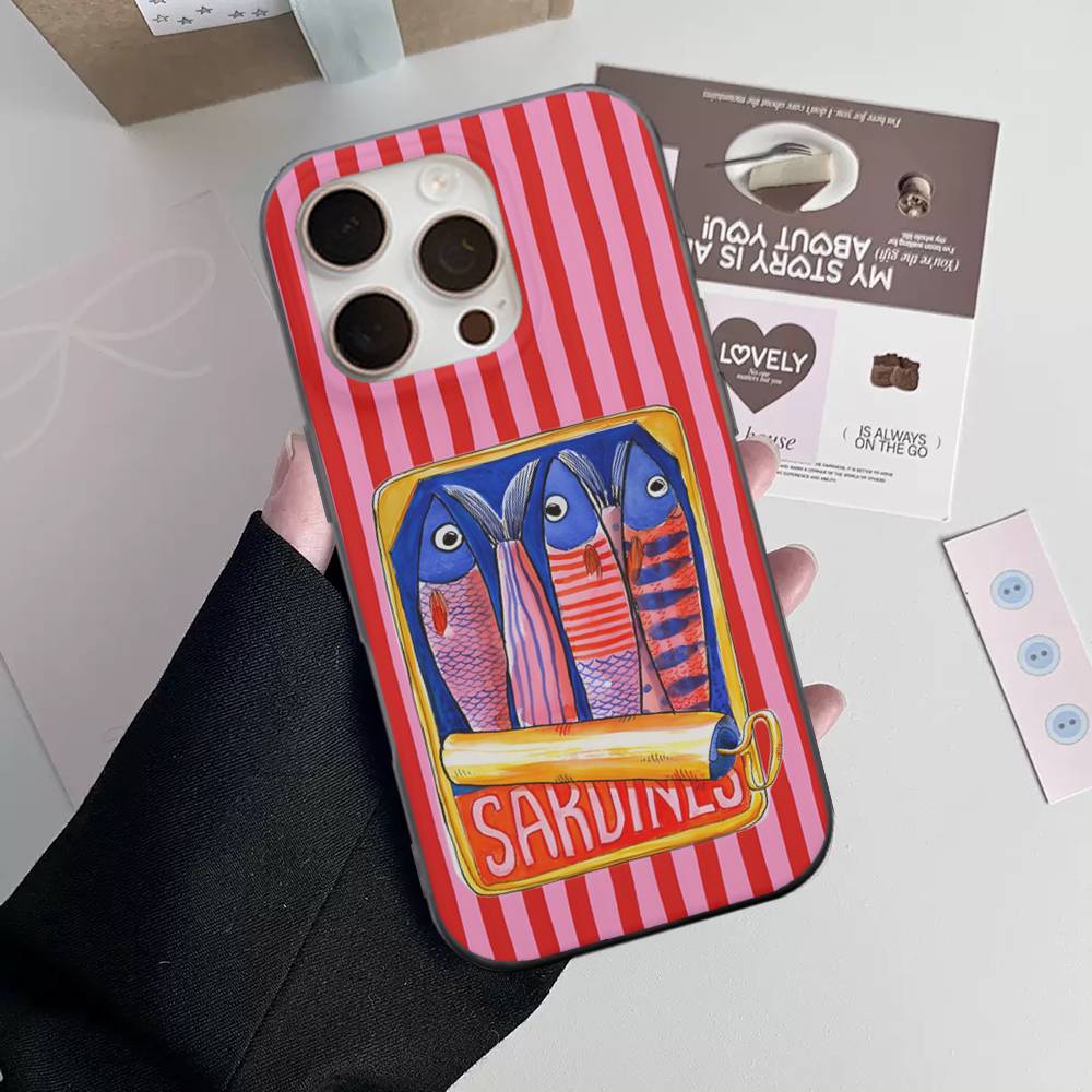 Sardines Soft Corrugated Transparent Phone Case For IPhone 17 15 16 11 12 13 14 Pro Max Plus Pro iPhone 13pro max
Sardines Soft Corrugated Transparent Phone Case For IPhone 17 15 16 11 12 13 14 Pro Max Plus Pro iPhone 13pro max
