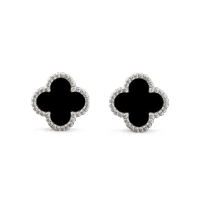 clover earrings 18K 18k gold white black gold earrings ladies (9mm/black × white gold)
clover earrings 18K 18k gold white black gold earrings ladies (9mm/black × white gold)