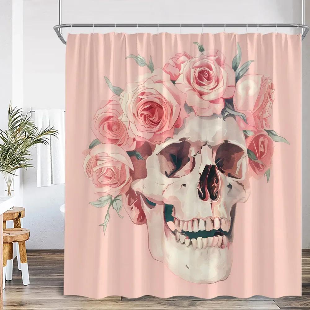 Bohemian Skull Flower Shower Curtain Flower Vintage Plant Leaves Happy Halloween Bathroom Decoration Polyester Bathtub Curtain W120xH180cm
Bohemian Skull Flower Shower Curtain Flower Vintage Plant Leaves Happy Halloween Bathroom Decoration Polyester Bathtub Curtain W120xH180cm