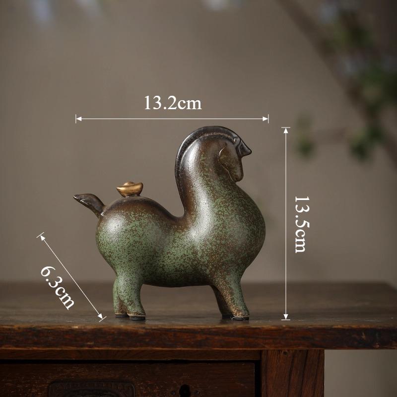 Ceramic Wealth Attraction Tang Ma Ornament Chinese Animal Ornaments Living Room/office Desktop Decorations Ceramic Handicrafts
Ceramic Wealth Attraction Tang Ma Ornament Chinese Animal Ornaments Living Room/office Desktop Decorations Ceramic Handicrafts