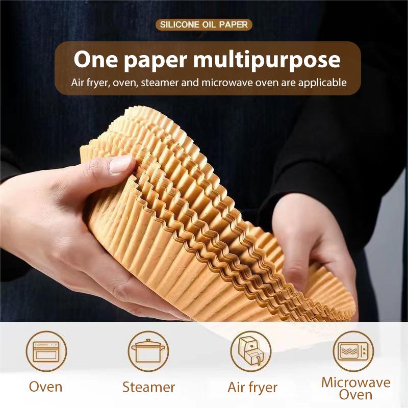 20cm Air Fryer Disposable Paper Parchment Wood Pulp Steamer Baking Paper For Air Fryer Cheesecake Air Fryer Accessories 25pcs brown
20cm Air Fryer Disposable Paper Parchment Wood Pulp Steamer Baking Paper For Air Fryer Cheesecake Air Fryer Accessories 25pcs brown