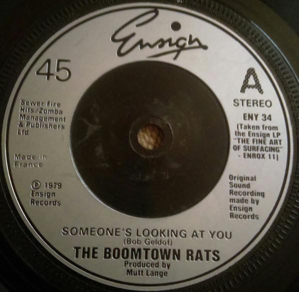 7inch Record BOOMTOWN RATS - Someone s Looking At You ENY34 Ensign 1980 UK Rock Used
7inch Record BOOMTOWN RATS - Someone s Looking At You ENY34 Ensign 1980 UK Rock Used