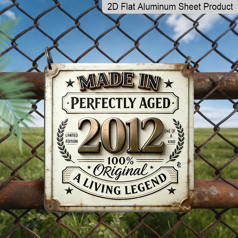 2D Flat - 1pc, 2012 Limited Edition Aluminum Sign, Outdoor Plaque & Wall Decoration, Vintage Metal Sign, Anniversary Wall Decor, Living Room 20*20cm
2D Flat - 1pc, 2012 Limited Edition Aluminum Sign, Outdoor Plaque & Wall Decoration, Vintage Metal Sign, Anniversary Wall Decor, Living Room 20*20cm