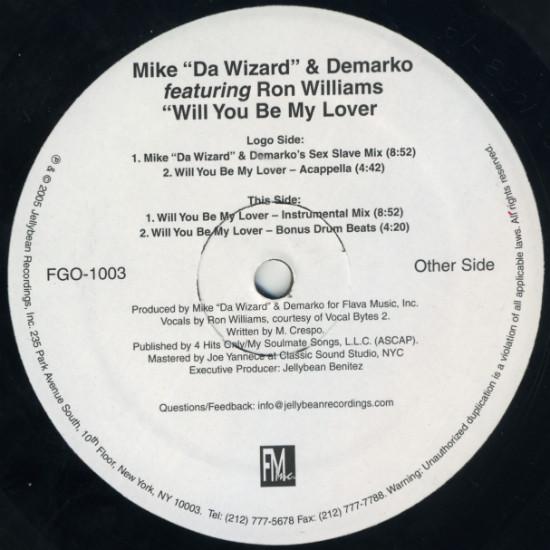 12inch Record MIKE DA WIZARD & DEMARKO - Will You Be My Lover FGO1003PROMO Fuego Recording US Dance & Electronica Used
12inch Record MIKE DA WIZARD & DEMARKO - Will You Be My Lover FGO1003PROMO Fuego Recording US Dance & Electronica Used