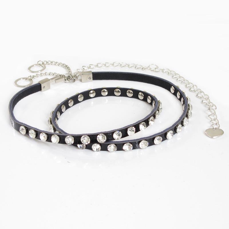 Women s genuine leather skinny belt - ladies extra long fashion rhinestone cowhide versatile skinny waist chain 107 червоний
Women s genuine leather skinny belt - ladies extra long fashion rhinestone cowhide versatile skinny waist chain 107 червоний