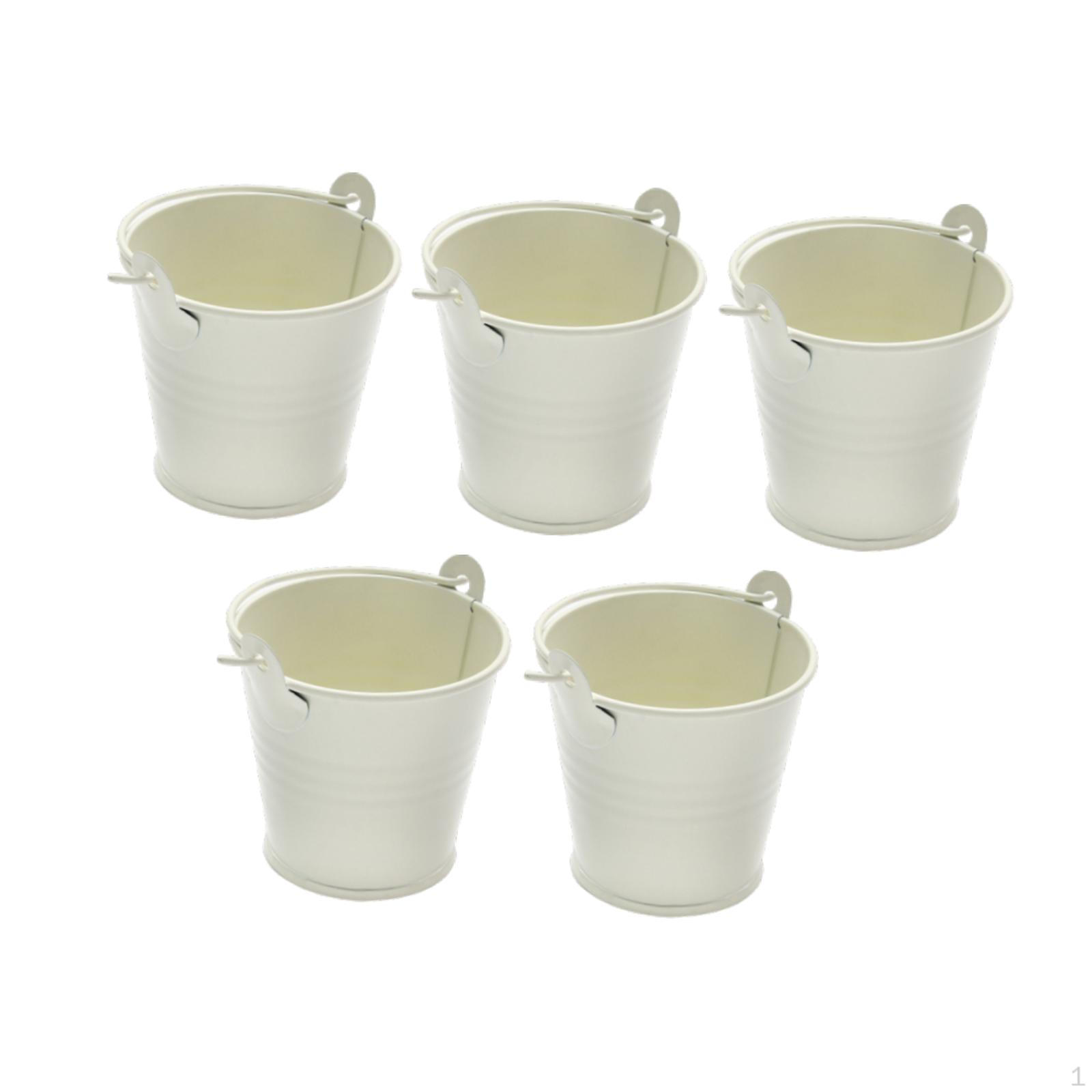 Набор из 5 оцинкованных металлических ведер, ведерки для льда с ручкой, украшение стола, для конфет, для вечеринки белый
Набор из 5 оцинкованных металлических ведер, ведерки для льда с ручкой, украшение стола, для конфет, для вечеринки белый