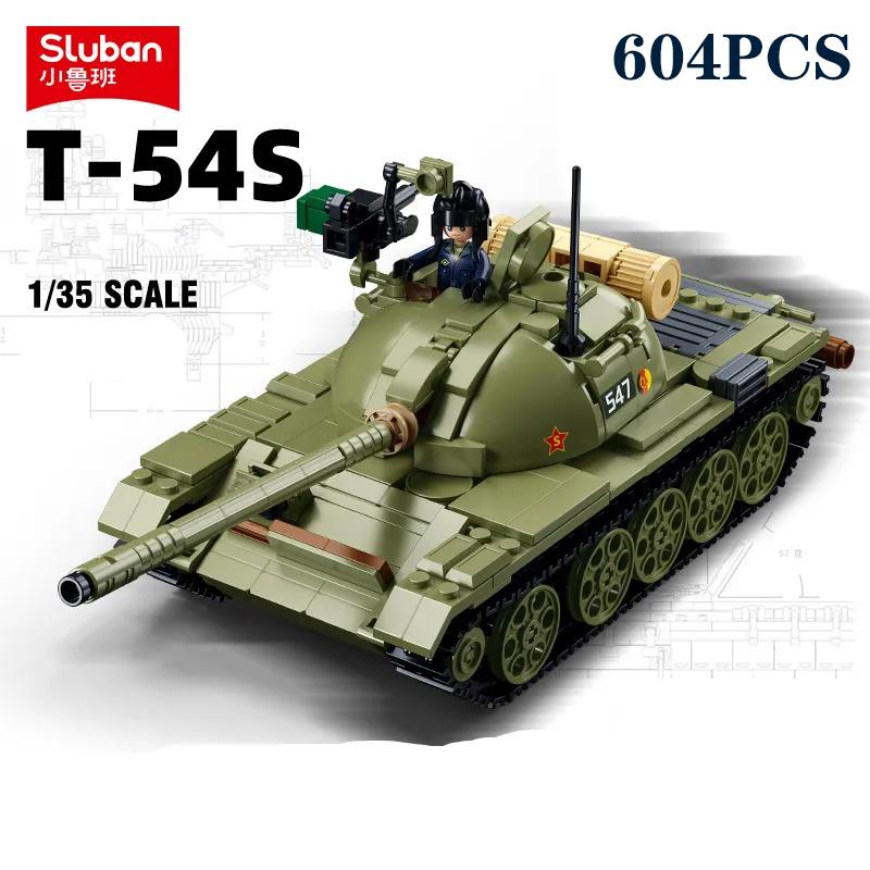 Non-Toxic 604Pcs Army T-54S Medium Tank Model Bricks Ww2 Tank Weapon Building Blocks Set With Figure Educational Diy Toys For Children No Box
Non-Toxic 604Pcs Army T-54S Medium Tank Model Bricks Ww2 Tank Weapon Building Blocks Set With Figure Educational Diy Toys For Children No Box