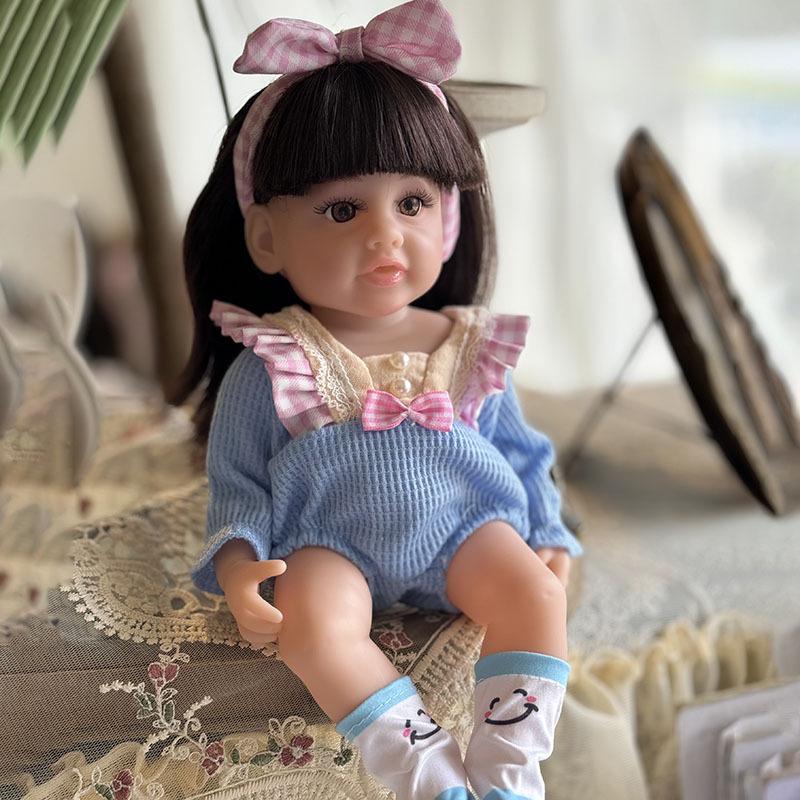 Realistic Baby Dress-Up Doll, Soft Vinyl Reborn Doll, Kids Comfort Pretend Play Toy
Realistic Baby Dress-Up Doll, Soft Vinyl Reborn Doll, Kids Comfort Pretend Play Toy