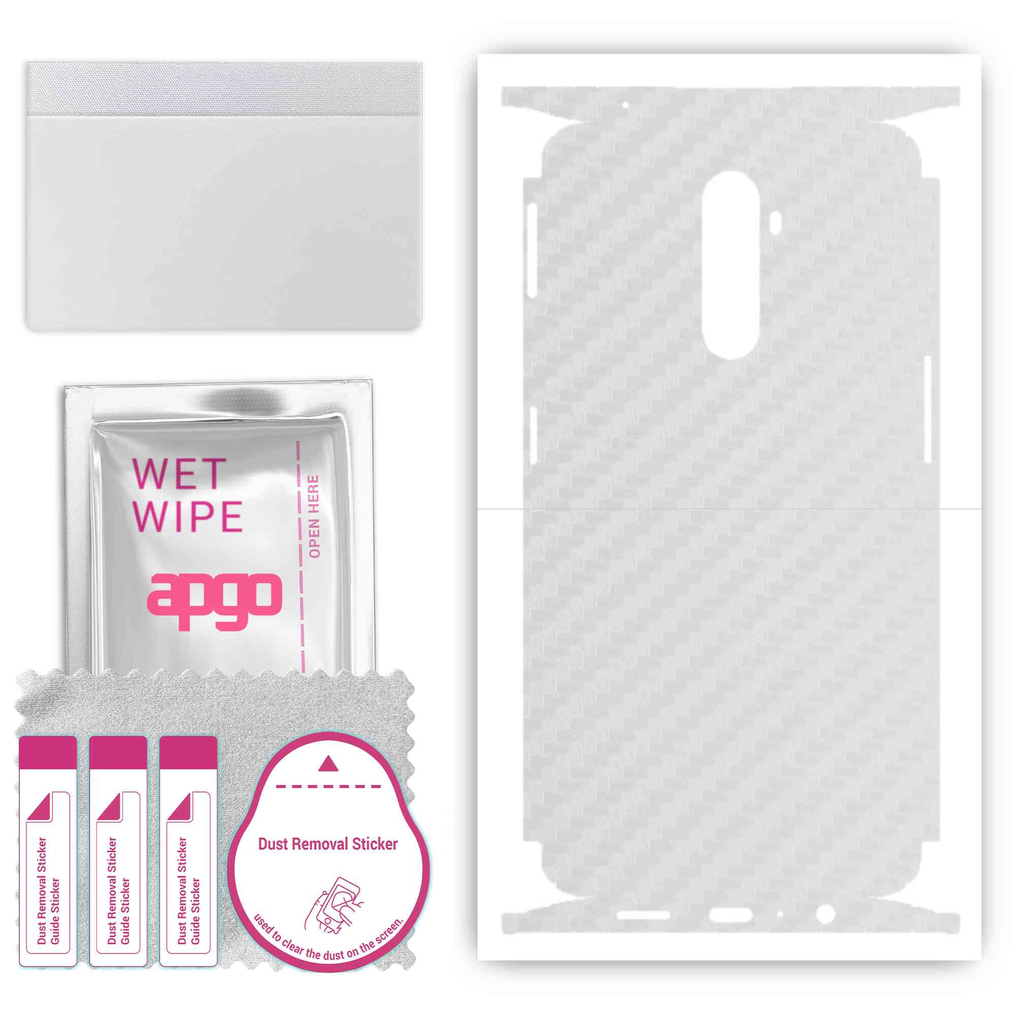 apgo Protective Skin Sticker for the back+sides compatible with Realme X2 Pro, Full Wrap Film, Foil, Vinyl - Pattern Transparent Carbon
apgo Protective Skin Sticker for the back+sides compatible with Realme X2 Pro, Full Wrap Film, Foil, Vinyl - Pattern Transparent Carbon