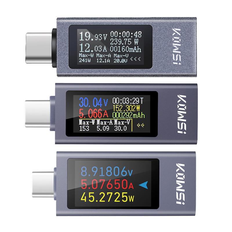 Type-C Multi-function Digital Display DC Voltage Ammeter Power Meter DC 4-30V 12A Voltmeter Ammeter Charger Capacity Tester
Type-C Multi-function Digital Display DC Voltage Ammeter Power Meter DC 4-30V 12A Voltmeter Ammeter Charger Capacity Tester