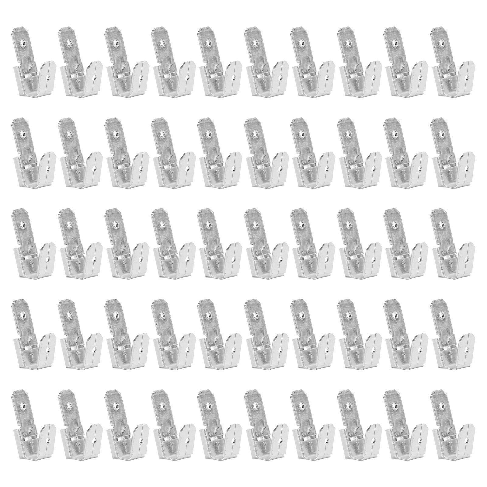 50Pcs Piggyback Spade Connectors Brass 6.35mm Double Headed Plug 3 Way Wire Connector Silver золотий
50Pcs Piggyback Spade Connectors Brass 6.35mm Double Headed Plug 3 Way Wire Connector Silver золотий