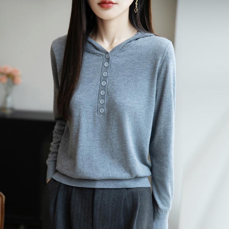 Women s Loose Fit Hooded Knit Sweater - Casual Autumn/Winter Style L серый
Women s Loose Fit Hooded Knit Sweater - Casual Autumn/Winter Style L серый