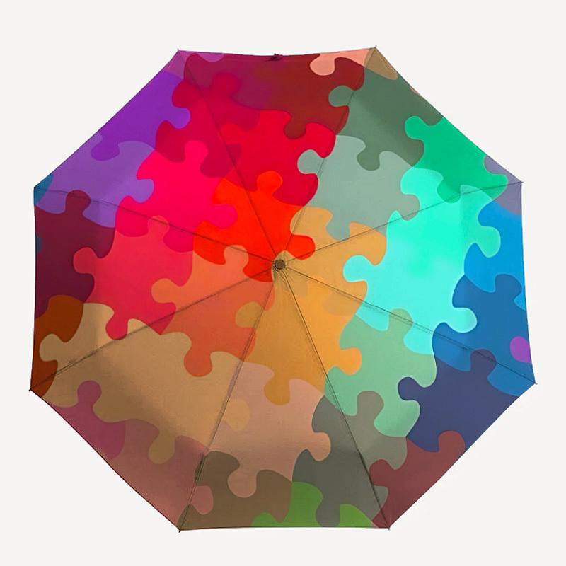 1pc Puzzle Pieces Automatic Open/close Folding Umbrella, Compact Portable Travel Umbrella,Durable Construction yy250814124
1pc Puzzle Pieces Automatic Open/close Folding Umbrella, Compact Portable Travel Umbrella,Durable Construction yy250814124