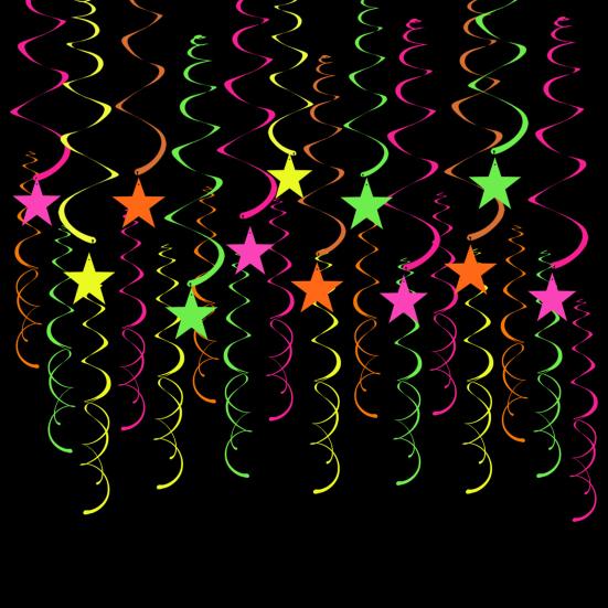 Yousheng 40 Pcs Glow Paper Star Hanging Swirl Decoration Glow in The Dark Ceiling Streamer Fluorescent Neon Party Supplies for Wedding Birthday 40pcs
Yousheng 40 Pcs Glow Paper Star Hanging Swirl Decoration Glow in The Dark Ceiling Streamer Fluorescent Neon Party Supplies for Wedding Birthday 40pcs