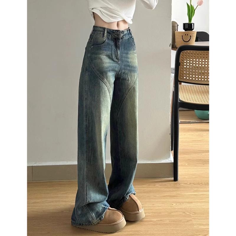 Ретро джинсы пэчворк больших размеров с высокой посадкой и широкими штанинами для женщин - Осенняя коллекция XL
Ретро джинсы пэчворк больших размеров с высокой посадкой и широкими штанинами для женщин - Осенняя коллекция XL