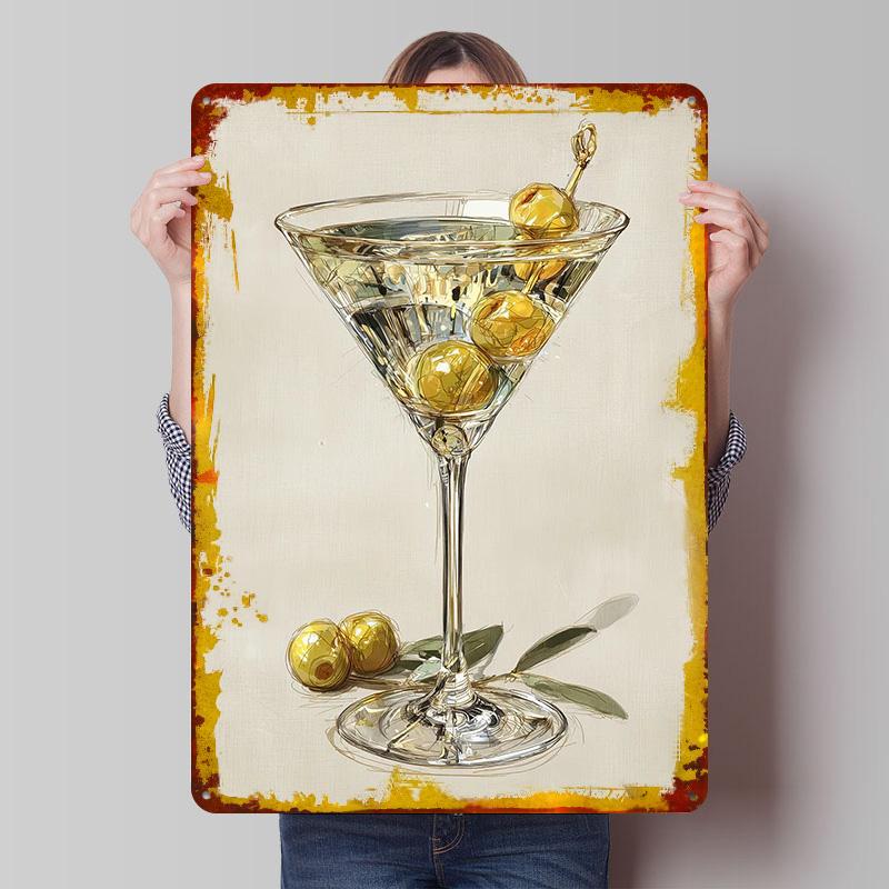 Martini With Olives Poster Customized Wall Art Vintage Metal Signs Retro Tin Plaque for Man Cave Interior Decoration Living Room 7.9x11.8In(20x30cm)
Martini With Olives Poster Customized Wall Art Vintage Metal Signs Retro Tin Plaque for Man Cave Interior Decoration Living Room 7.9x11.8In(20x30cm)