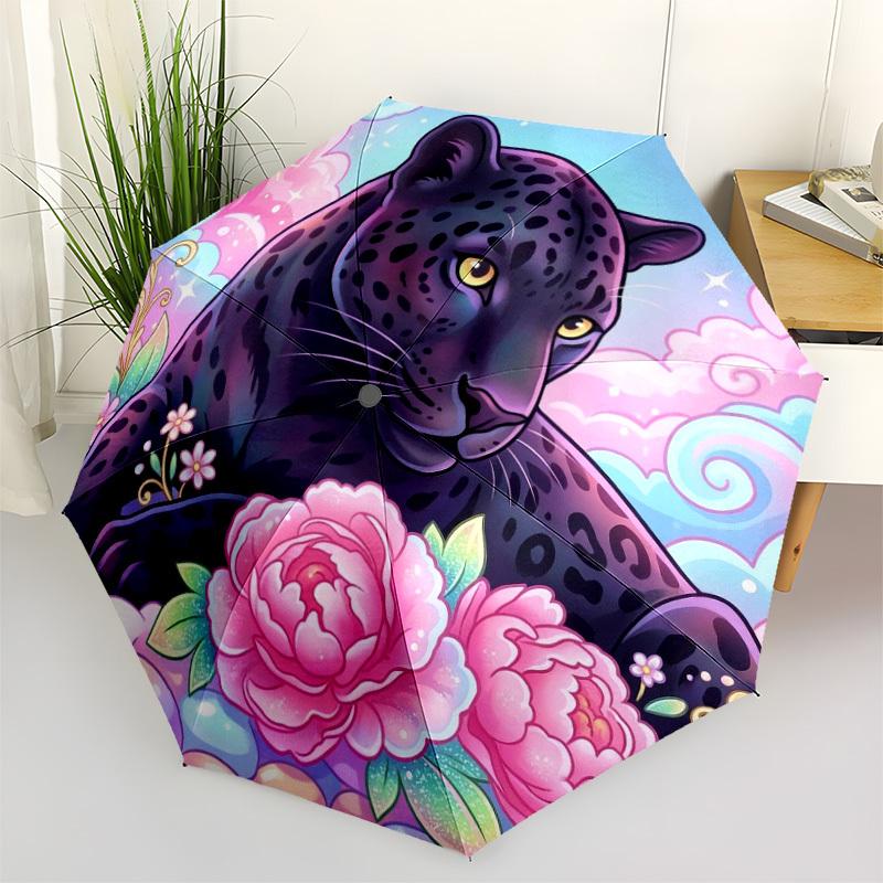1pc Panther Flowers Umbrella Portable Folding Umbrella Durable Iron Frame, Suitable for All Seasons Home Travel Outdoor yy260319025
1pc Panther Flowers Umbrella Portable Folding Umbrella Durable Iron Frame, Suitable for All Seasons Home Travel Outdoor yy260319025