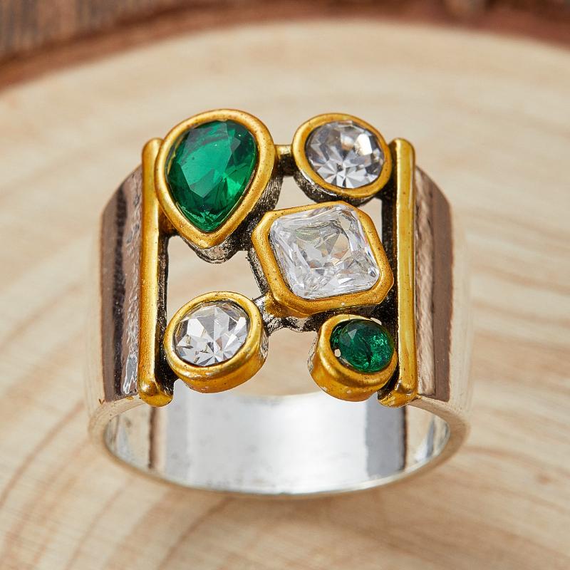 Vintage Trend Geometric Set Zirconia Ring, Women s Personalized Wide Face Design Holiday Party Accessory Zircon 7
Vintage Trend Geometric Set Zirconia Ring, Women s Personalized Wide Face Design Holiday Party Accessory Zircon 7
