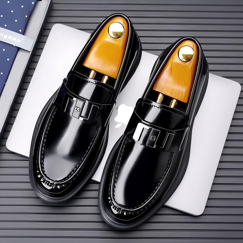 Модные мужские туфли ручной работы из кожи на платформе с большим носком, повседневные деловые туфли для вождения 38-44 44 чёрный
Модные мужские туфли ручной работы из кожи на платформе с большим носком, повседневные деловые туфли для вождения 38-44 44 чёрный