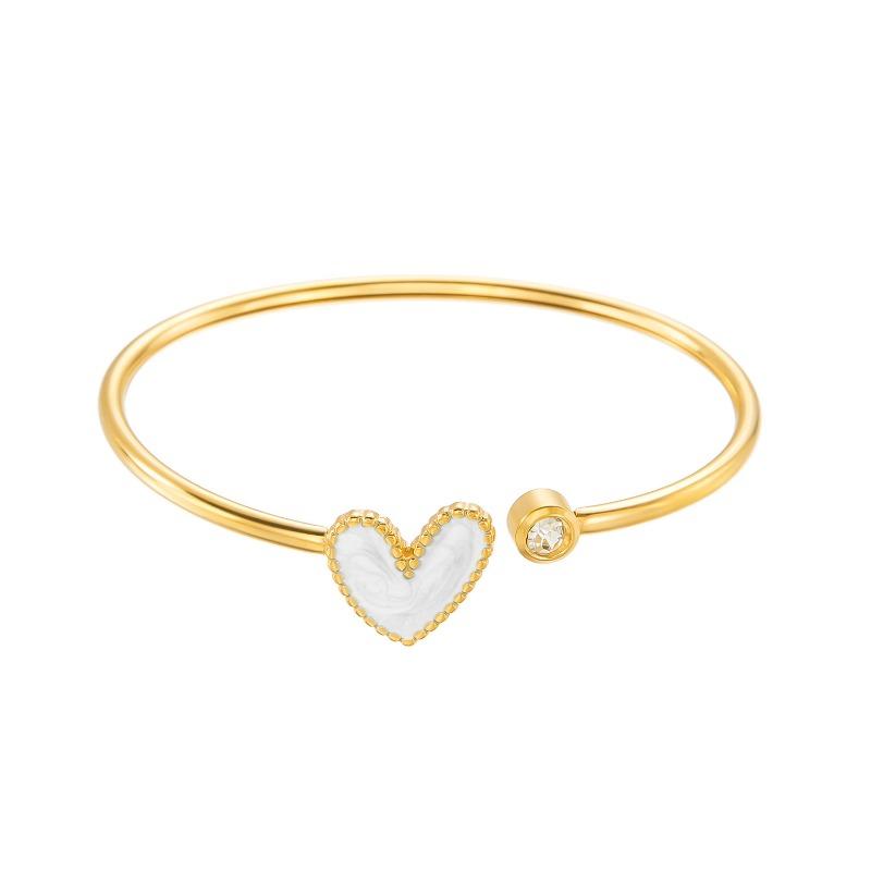 Gold Plated Blue Enamel Heart Open Cuff Bangle – Dainty Romantic Jewelry, Sweet Gift for Women белый
Gold Plated Blue Enamel Heart Open Cuff Bangle – Dainty Romantic Jewelry, Sweet Gift for Women белый