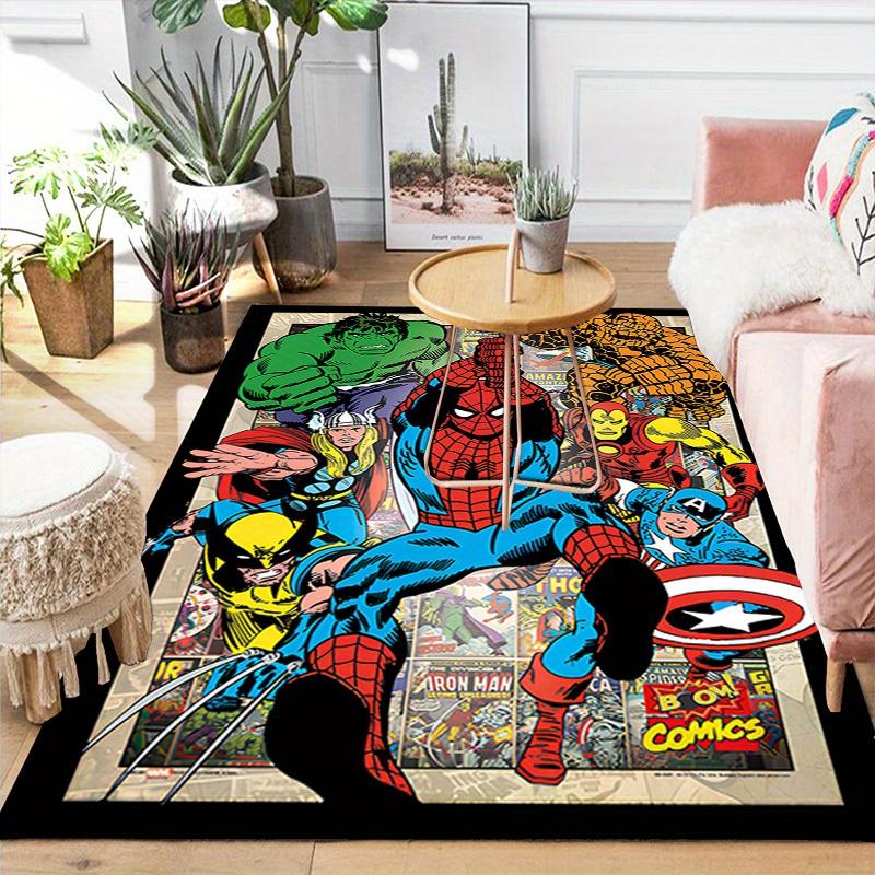 1 шт. Килим з персонажами Marvel Avengers, Нековзкий килимок для підлоги, Дизайн з мультяшними персонажами, М який оксамит, Декор кімнати, Миючий 100cm by 120cm
1 шт. Килим з персонажами Marvel Avengers, Нековзкий килимок для підлоги, Дизайн з мультяшними персонажами, М який оксамит, Декор кімнати, Миючий 100cm by 120cm
