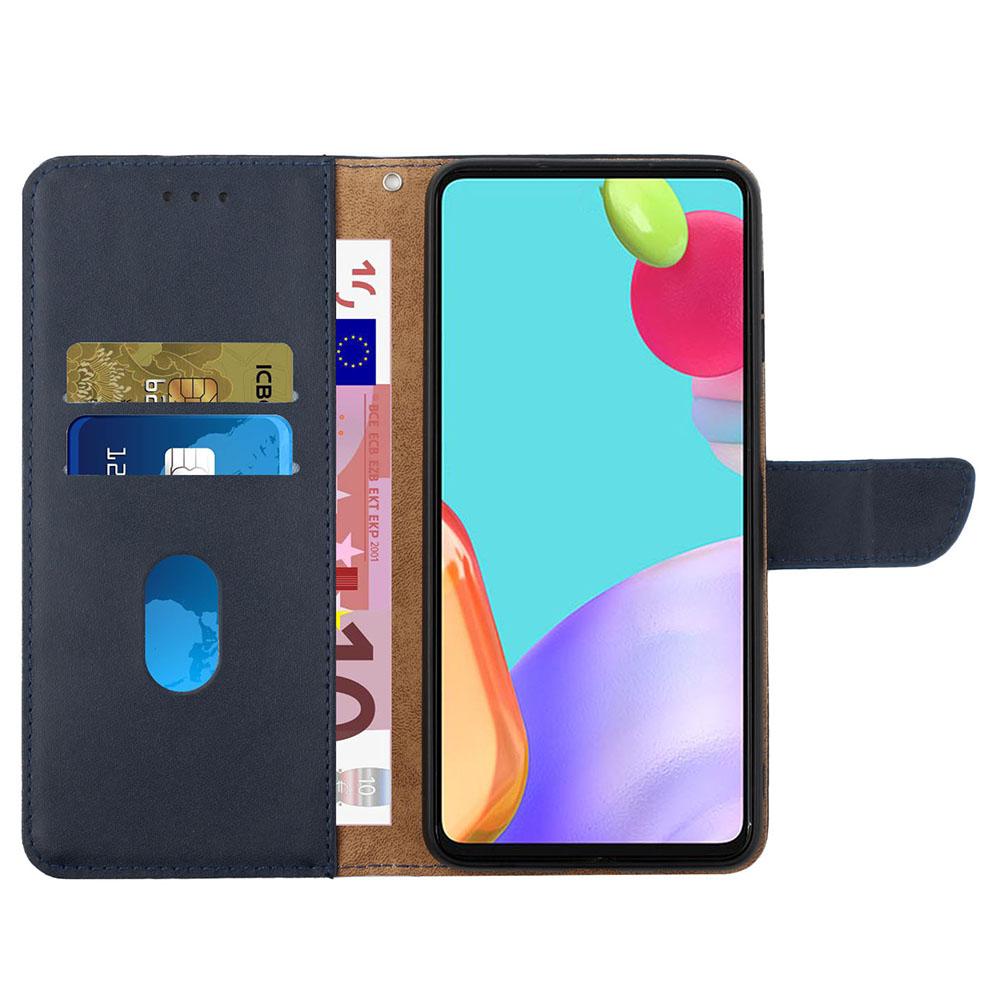 HT02 Wallet Stand Case for iPhone 15 Genuine Cow Leather Nappa Texture Shockproof Phone Cover Blue
HT02 Wallet Stand Case for iPhone 15 Genuine Cow Leather Nappa Texture Shockproof Phone Cover Blue