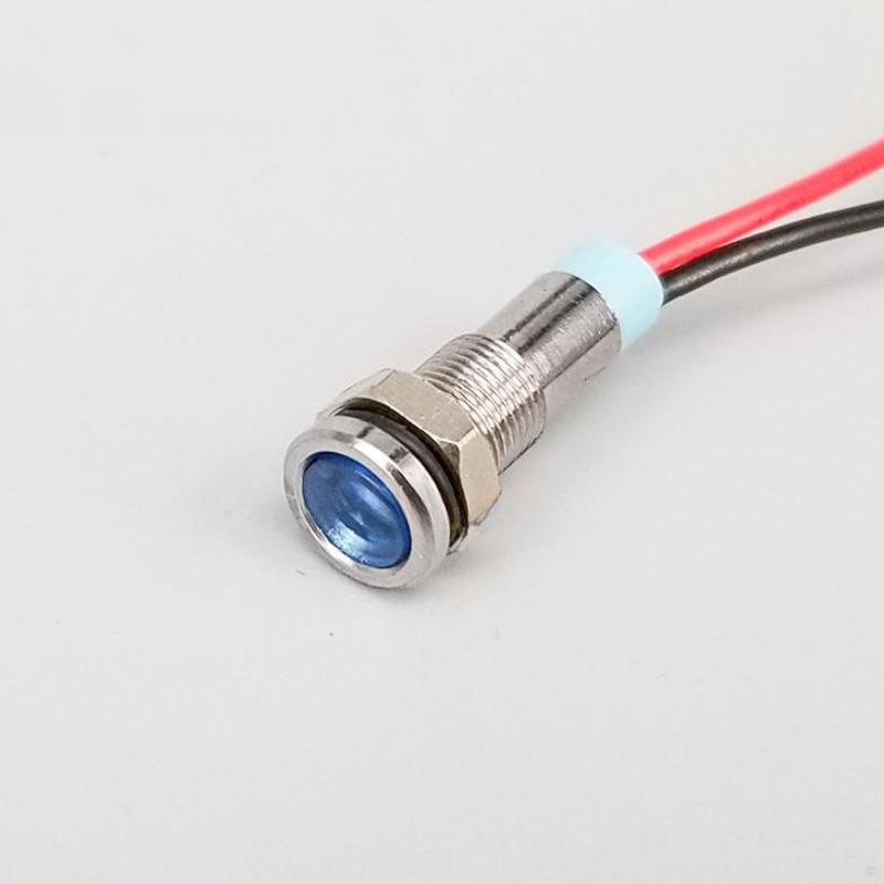 1Pcs 6Mm Flat Head Led Metal Indicator Light Waterproof Signal Light 12V 24V 220V With Red Yellow Blue Green And White Lines синій
1Pcs 6Mm Flat Head Led Metal Indicator Light Waterproof Signal Light 12V 24V 220V With Red Yellow Blue Green And White Lines синій