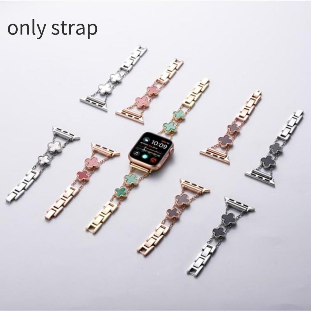 Clover Watch Band для Apple Watch Series 7 6 5 4 3 SE Ремешок для часов из нержавеющей стали Спортивный ремешок для Apple iWatch Застежка на запястье 38 мм 40 мм 41 мм
Clover Watch Band для Apple Watch Series 7 6 5 4 3 SE Ремешок для часов из нержавеющей стали Спортивный ремешок для Apple iWatch Застежка на запястье 38 мм 40 мм 41 мм